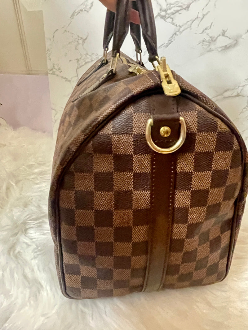 LOUIS VUITTON Damier Canvas Speedy 35