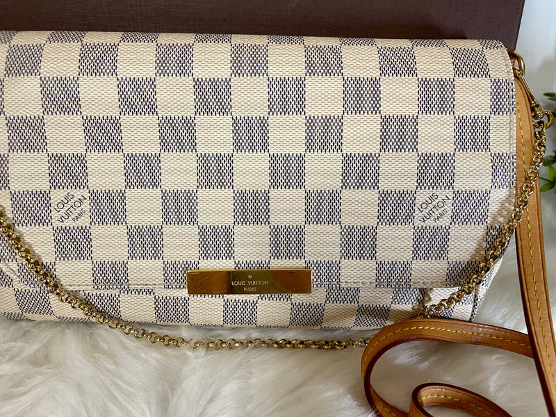 LOUIS VUITTON Favorite MM Damier Azur