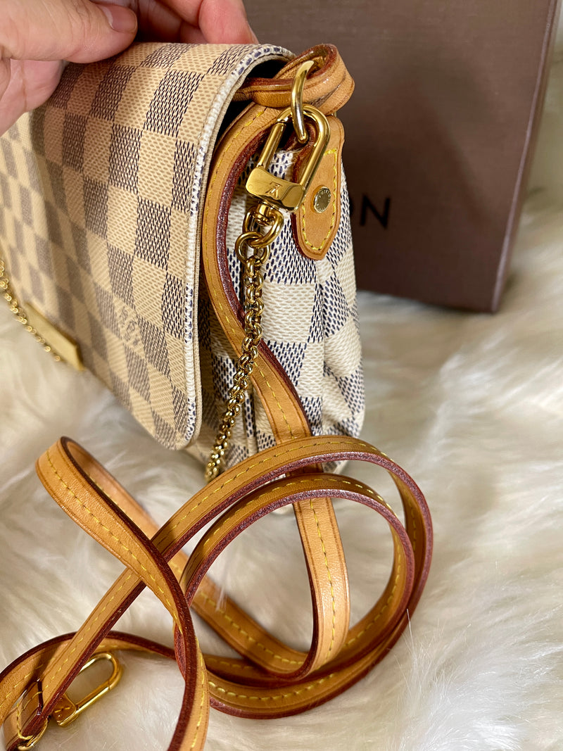 LOUIS VUITTON Favorite MM Damier Azur