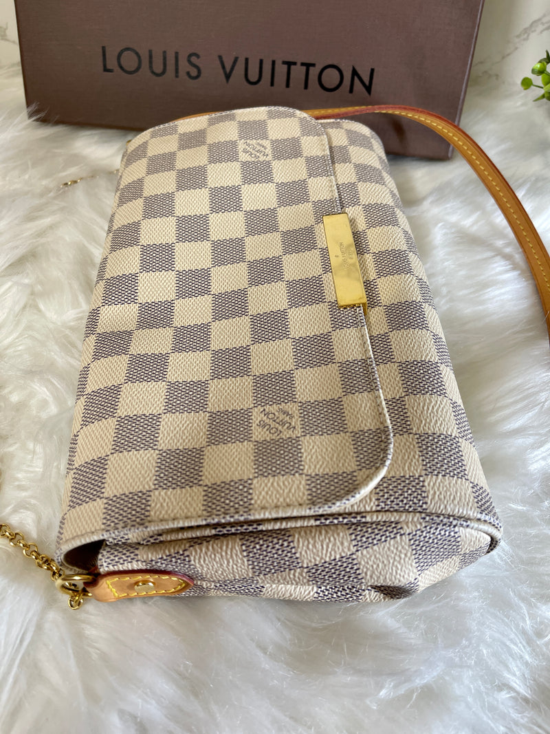 LOUIS VUITTON Favorite MM Damier Azur