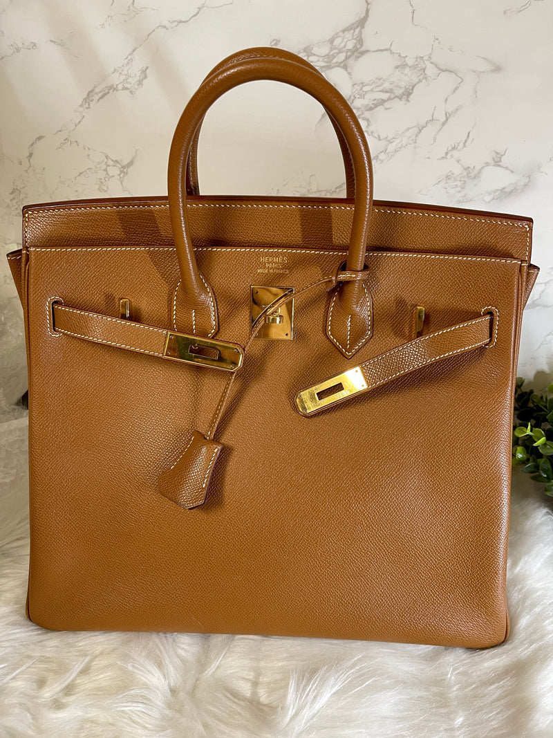 HERMES Birkin 30 Gold Epsom