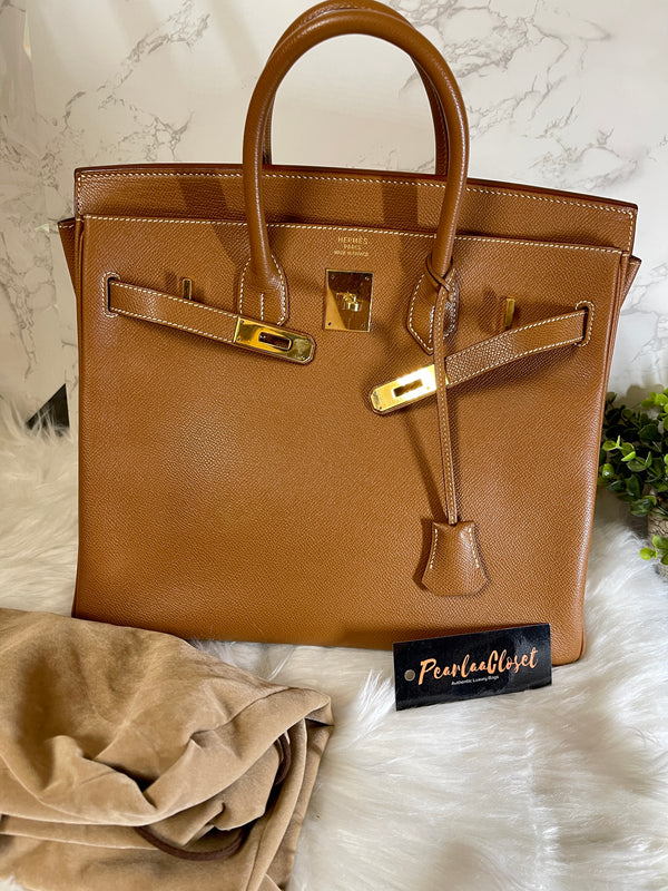 HERMES Birkin 30 Gold Epsom