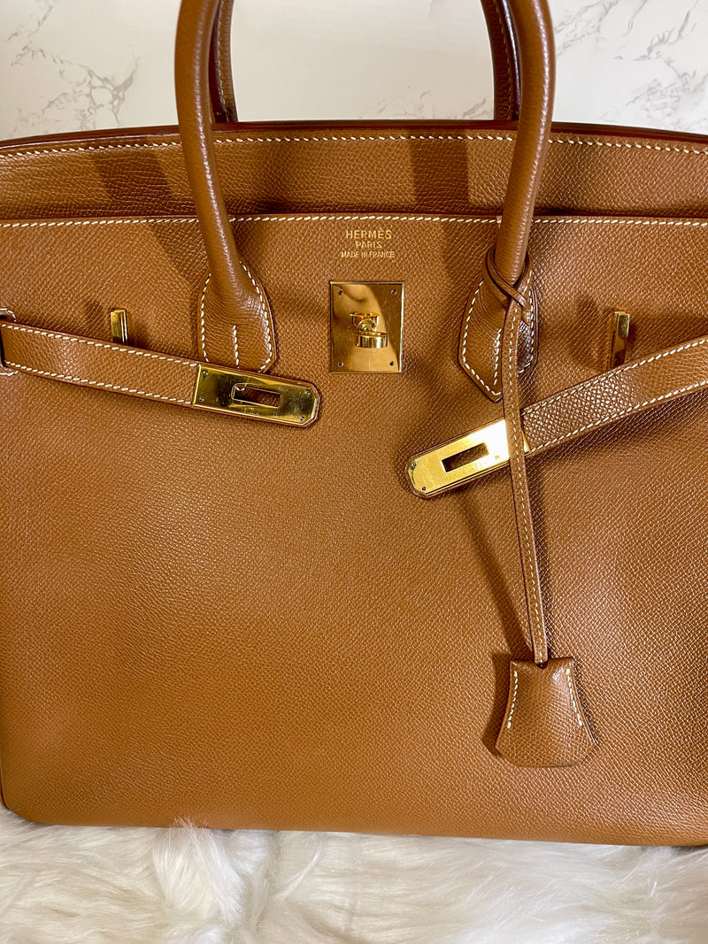 HERMES Birkin 30 Gold Epsom