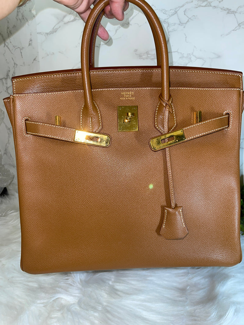 HERMES Birkin 30 Gold Epsom