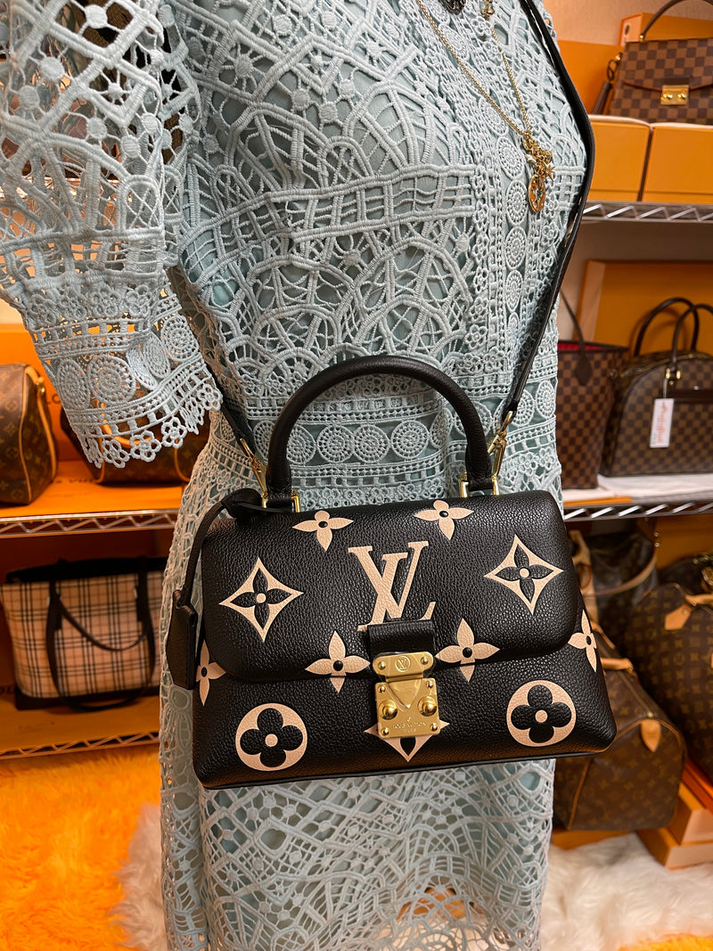 LOUIS VUITTON Bi-Color Monogram Empreinte Leather Madeline BB ( Brand New!! )