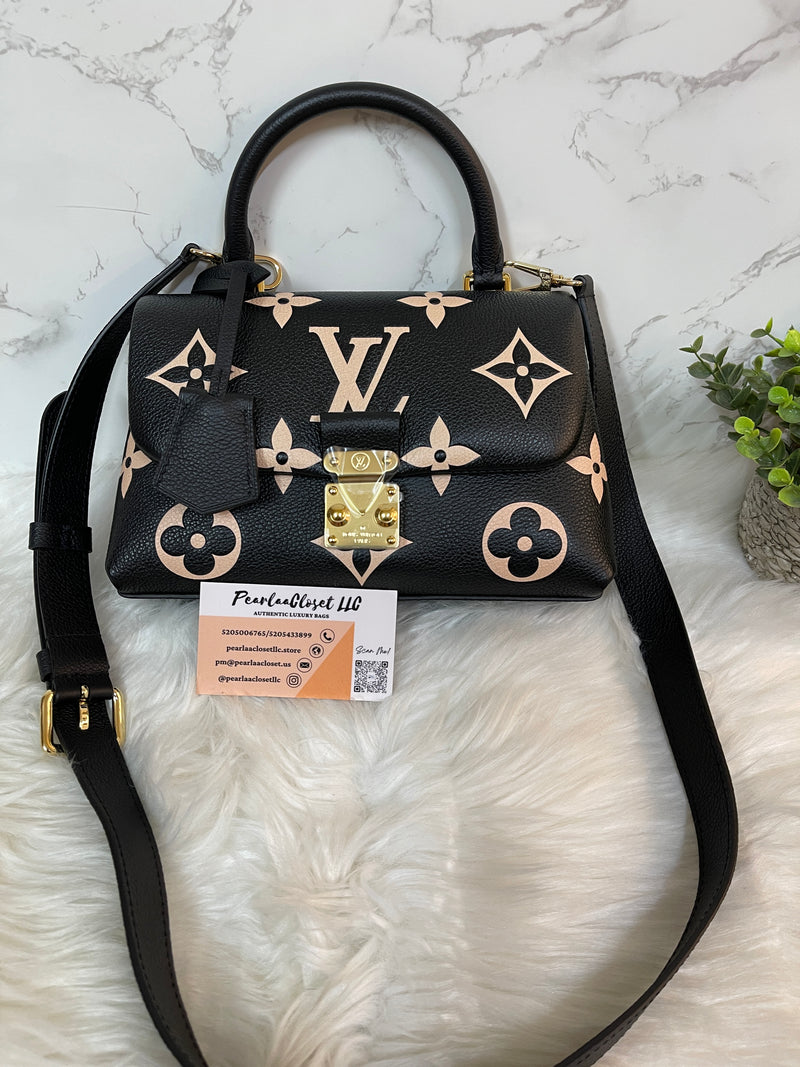 LOUIS VUITTON Bi-Color Monogram Empreinte Leather Madeline BB ( Brand New!! )