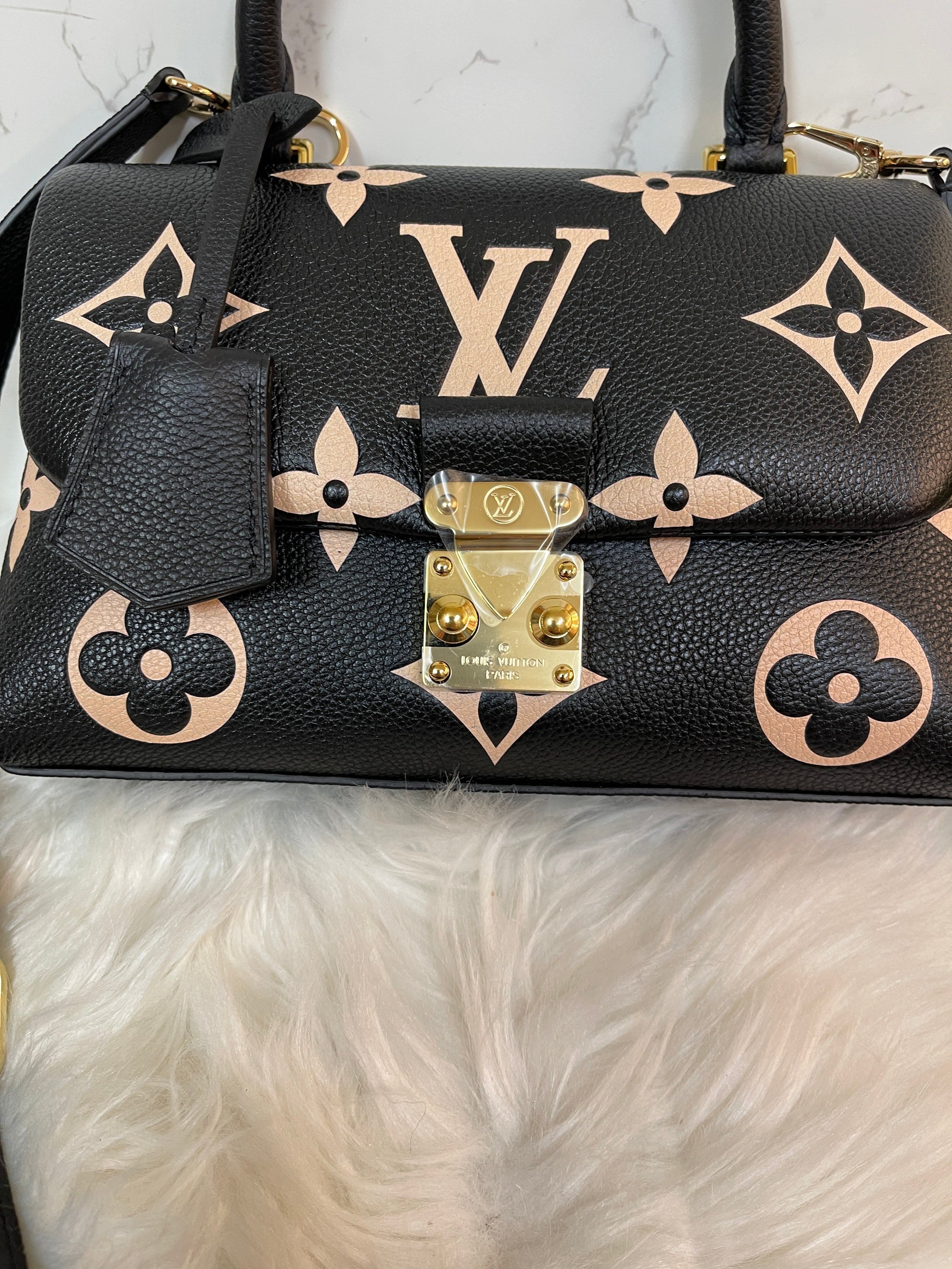 Louis Vuitton LV BB Madeleine Bicolor Empreinte Leather, Luxury