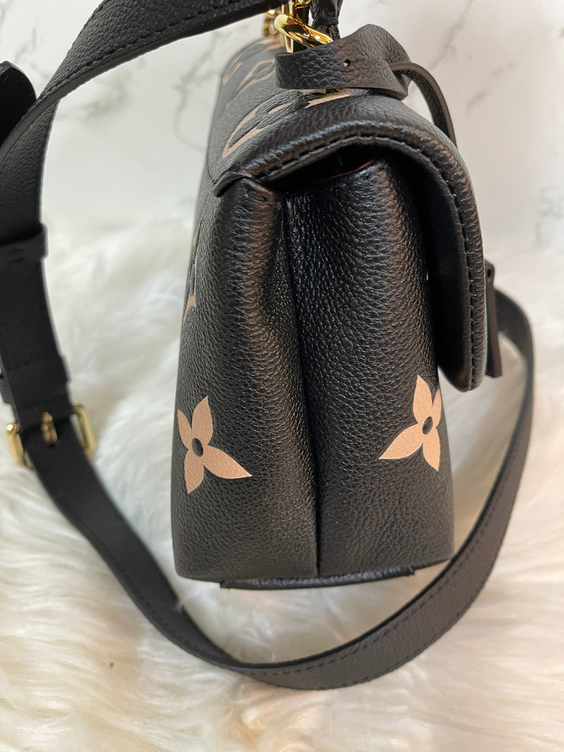 LOUIS VUITTON Bi-Color Monogram Empreinte Leather Madeline BB ( Brand New!! )