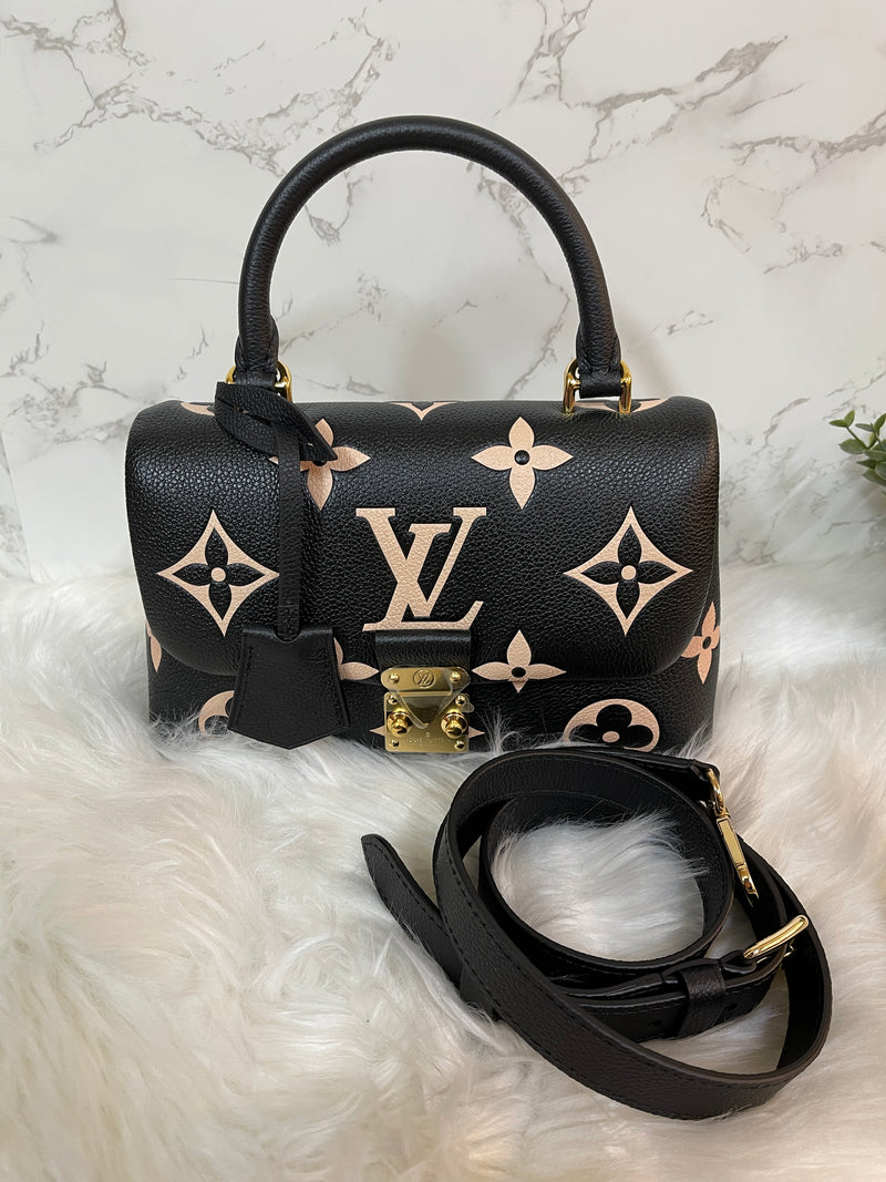 LOUIS VUITTON Bi-Color Monogram Empreinte Leather Madeline BB ( Brand New!! )