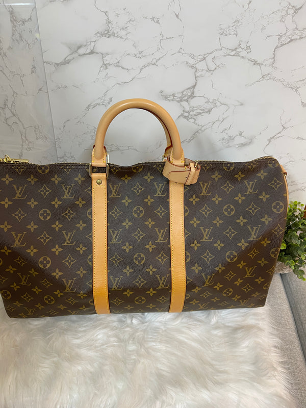 LOUIS VUITTON Keepall Bandouliere 50 Monogram