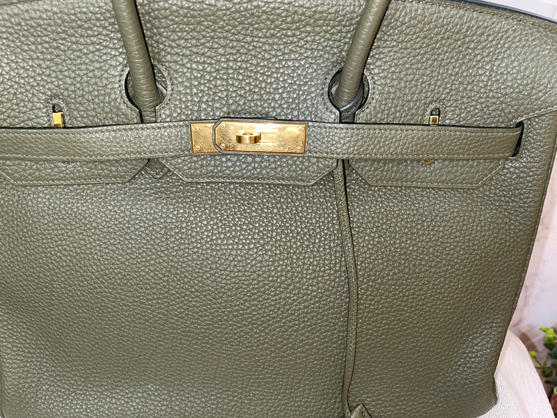 HERMES Birkin 35 Togo Gold Hardware