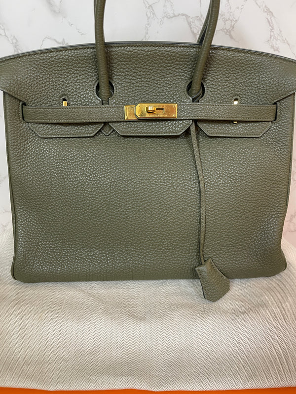 HERMES Birkin 35 Togo Gold Hardware