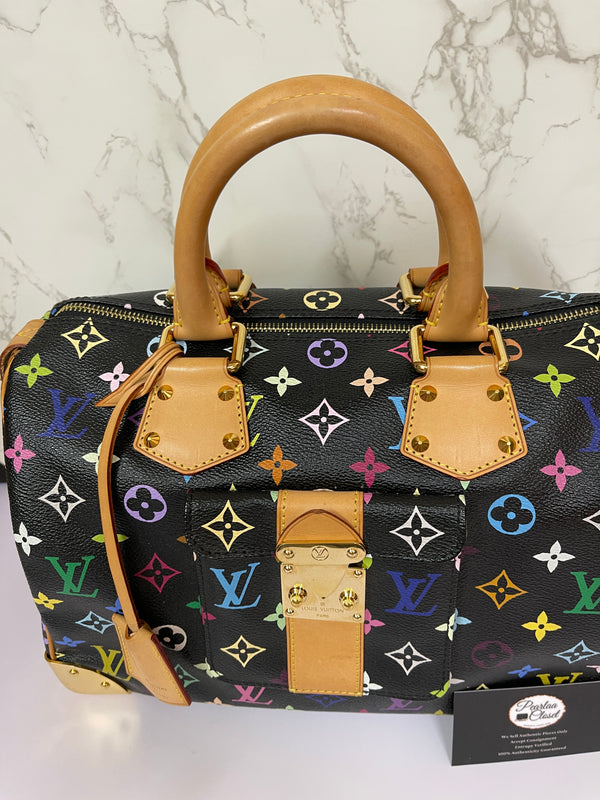 LOUIS VUITTON Speedy 30 Multi-Color Monogram (ITEM556)