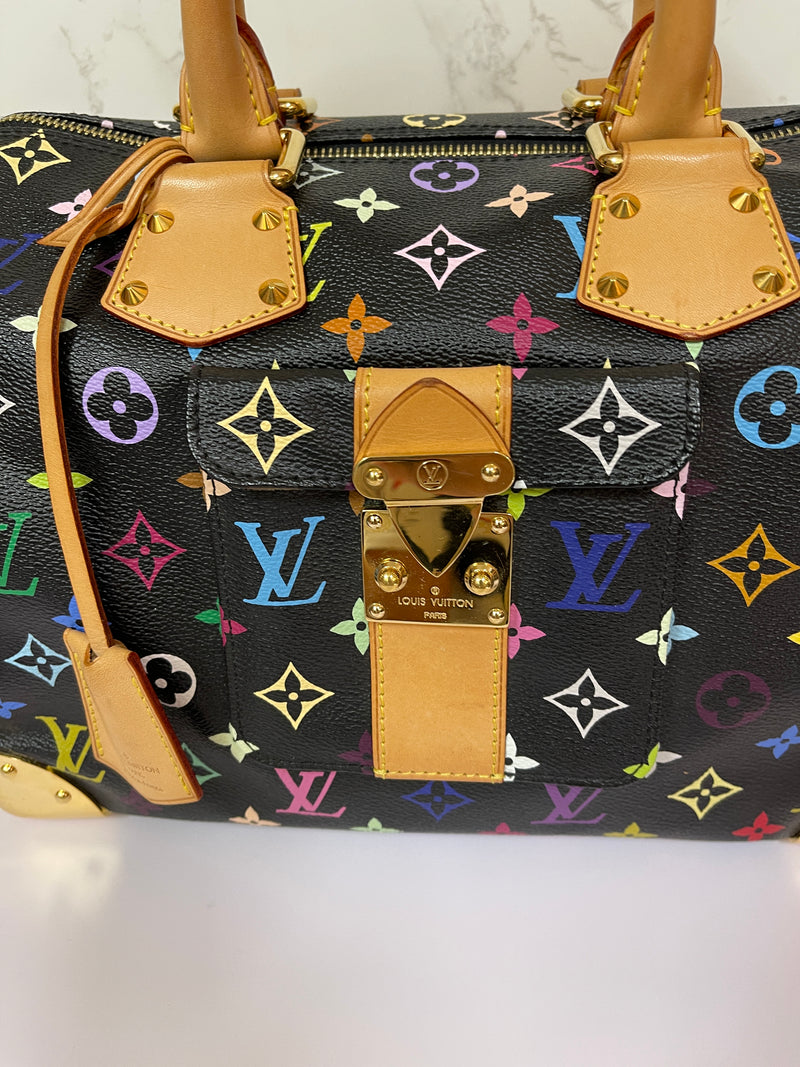 LOUIS VUITTON Speedy 30 Multi-Color Monogram (ITEM556)