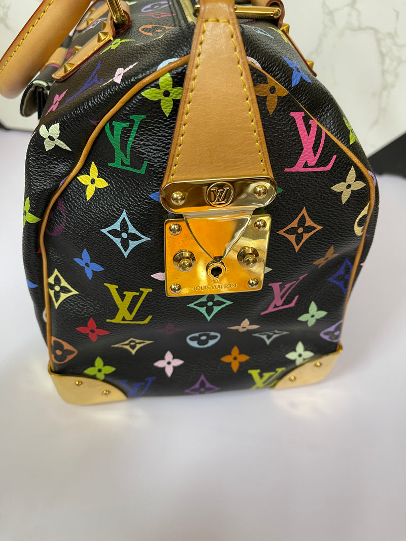 LOUIS VUITTON Speedy 30 Multi-Color Monogram (ITEM556)