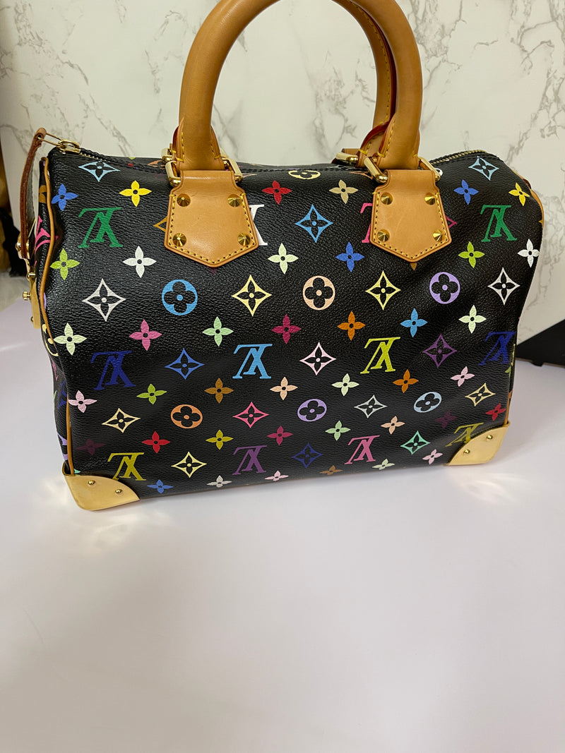 LOUIS VUITTON Speedy 30 Multi-Color Monogram (ITEM556)