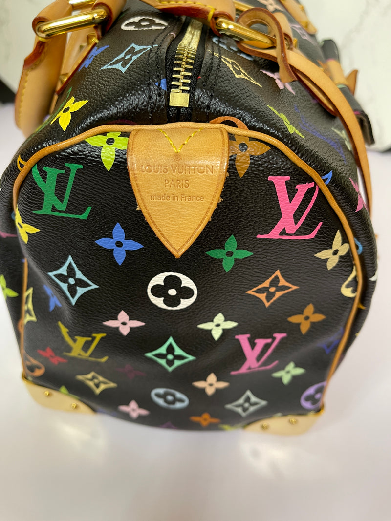 LOUIS VUITTON Speedy 30 Multi-Color Monogram (ITEM556)