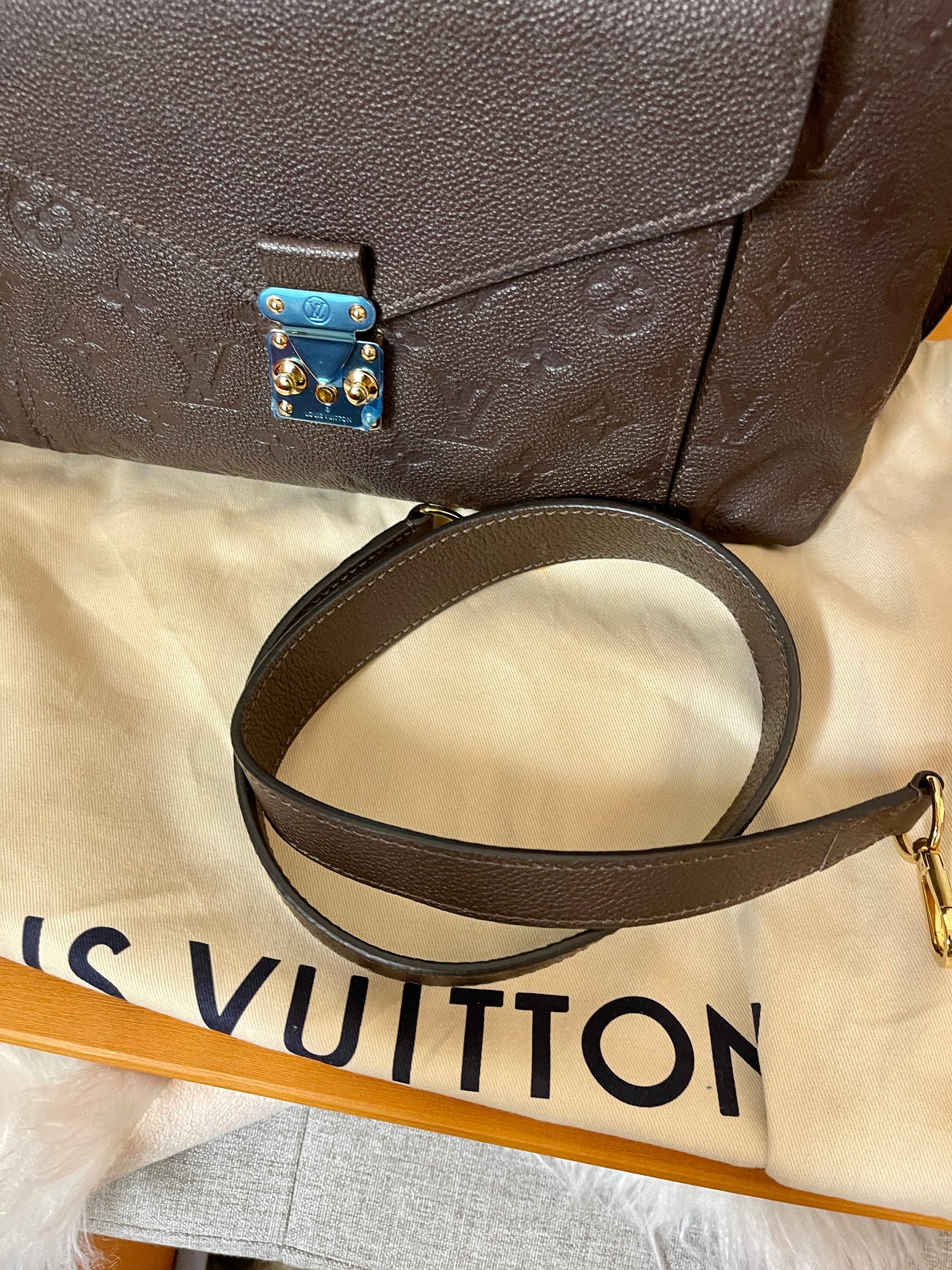 Louis Vuitton Empreinte Leather Métis Hobo just in! Shop it NOW on  www.mymoshposh.com!
