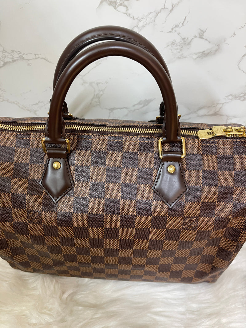 LOUIS VUITTON Speedy 30 Bandoulière Damier Ebene Canvas