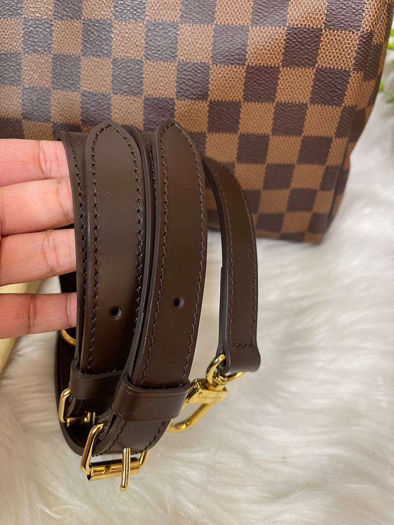 LOUIS VUITTON Speedy 30 Bandoulière Damier Ebene Canvas