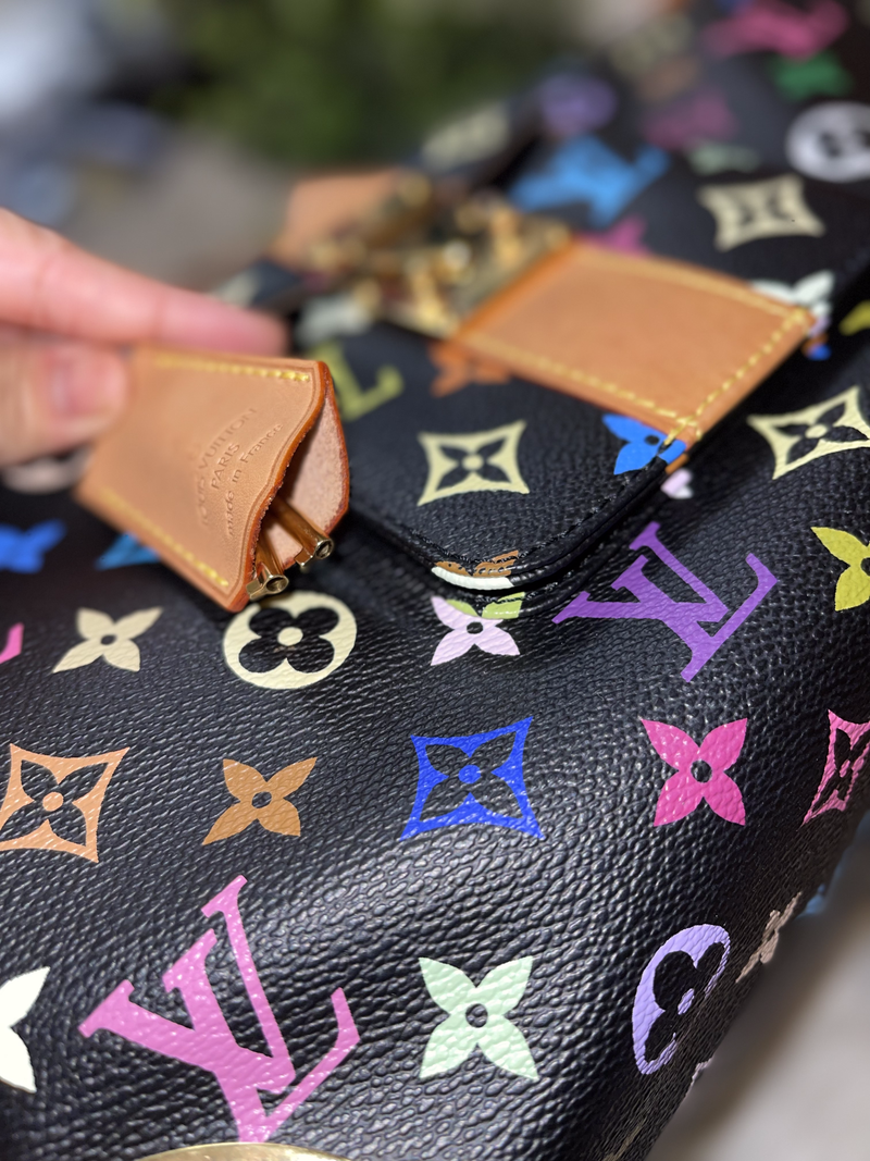 LOUIS VUITTON Monogram Multicolor Speedy 30 Bag - Black