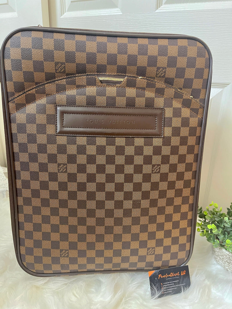 LOUIS VUITTON Damier Ebene Canvas Pegase 45 Luggage