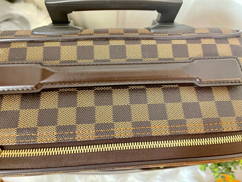 LOUIS VUITTON Damier Ebene Canvas Pegase 45 Luggage