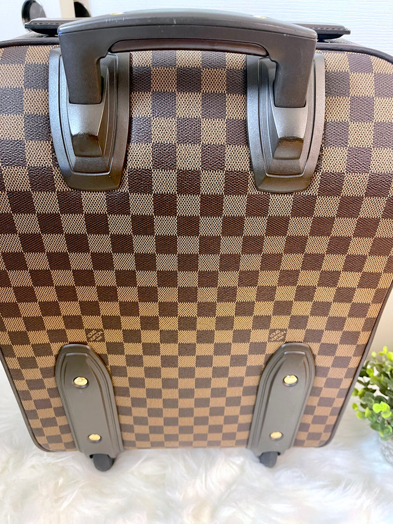 LOUIS VUITTON Damier Ebene Canvas Pegase 45 Luggage