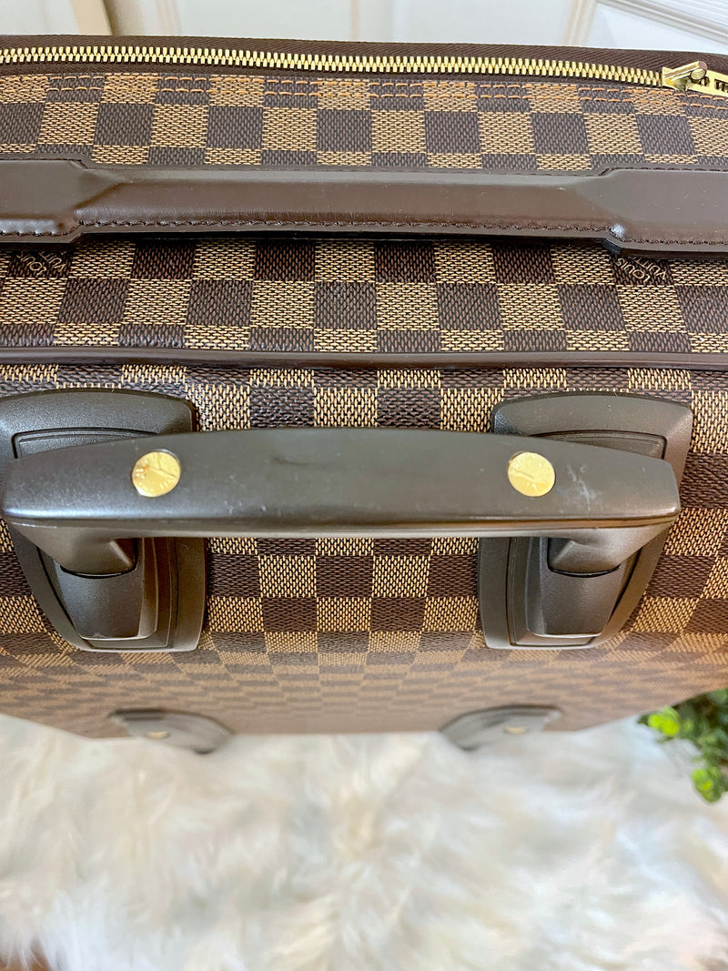 LOUIS VUITTON Damier Ebene Canvas Pegase 45 Luggage