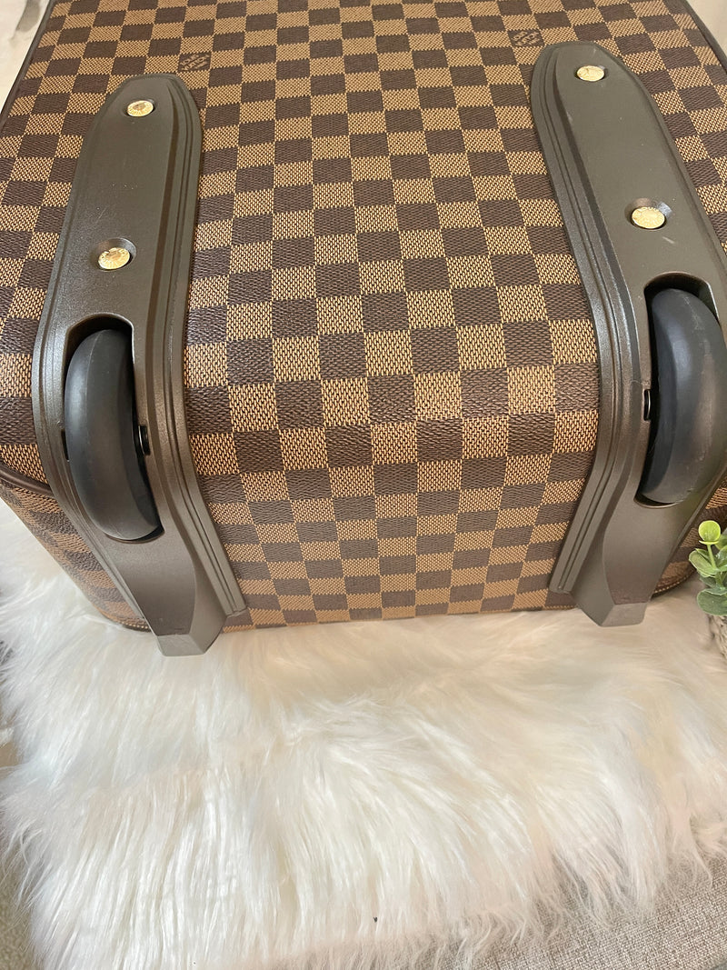 LOUIS VUITTON Damier Ebene Canvas Pegase 45 Luggage