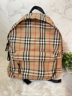 BURBERRY Vintage Check Nylon Backpack