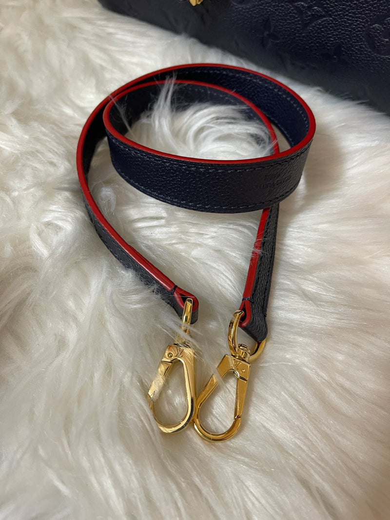 LOUIS VUITTON Montaigne Navy Empriente MM