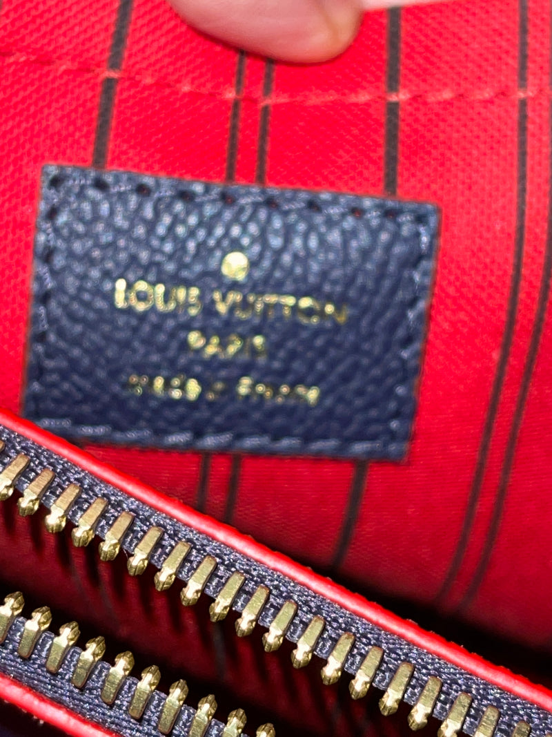 LOUIS VUITTON Montaigne Navy Empriente MM