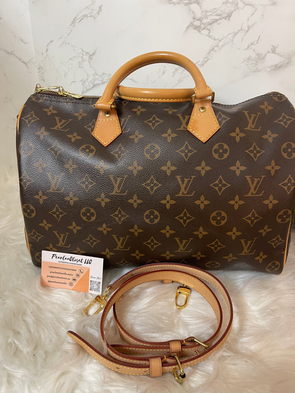 LOUIS VUITTON Monogram Bandoulière Speedy 35