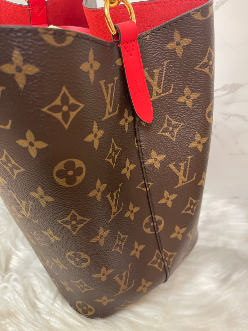 LOUIS VUITTON Red Neonoe Monogram