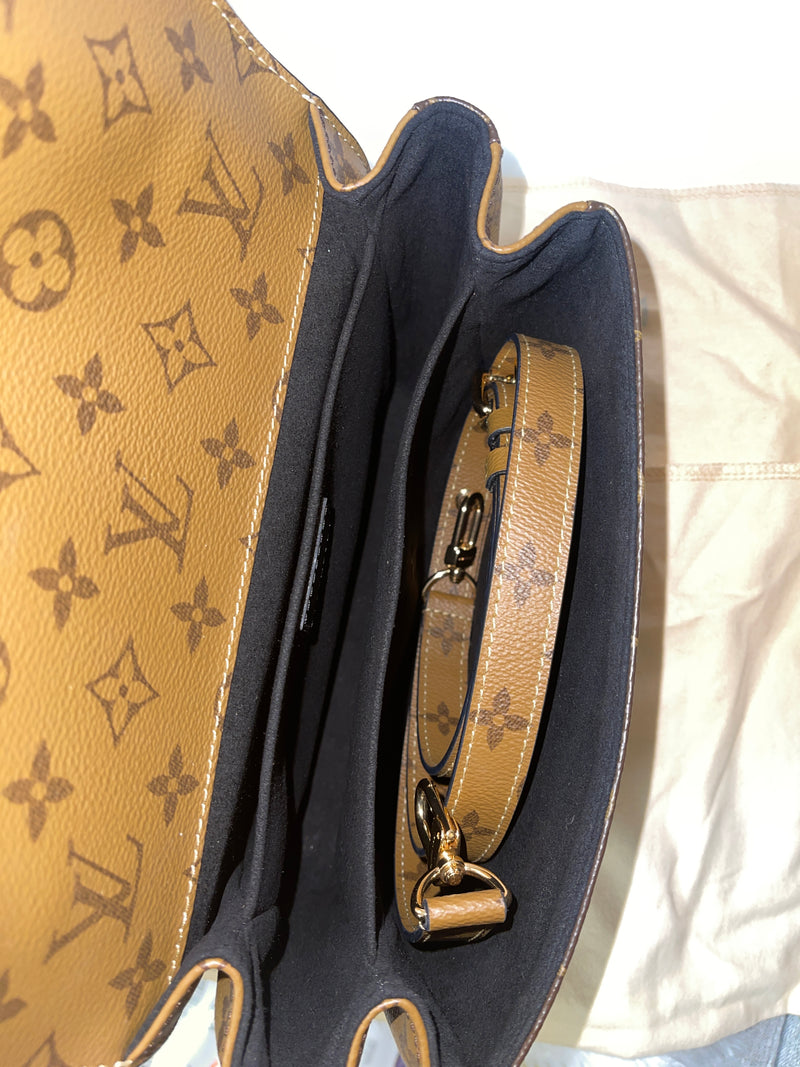 LOUIS VUITTON Monogram Reverse Canvas Pochette Metis