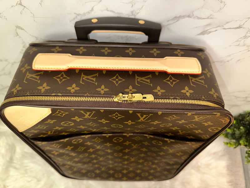 LOUIS VUITTON Monogram Canvas Pegase 45 Cabin Size Luggage