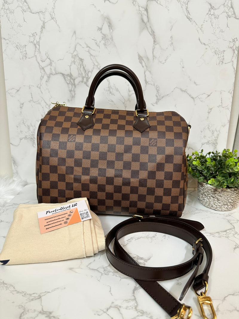 LOUIS VUITTON Damier Ebene Speedy Bandoulière 30