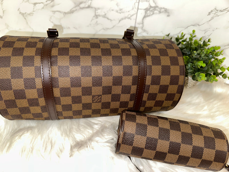 LOUIS VUITTON Damier Ebene Papillon with Baby