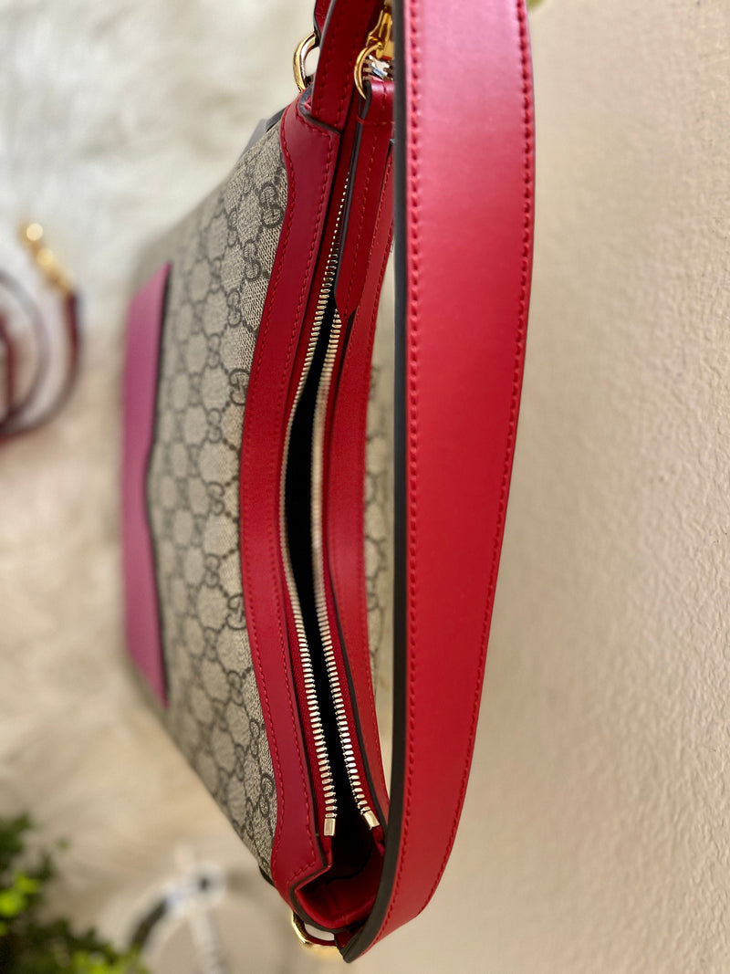 GUCCI GG Supreme Hobo Two-Way Bag