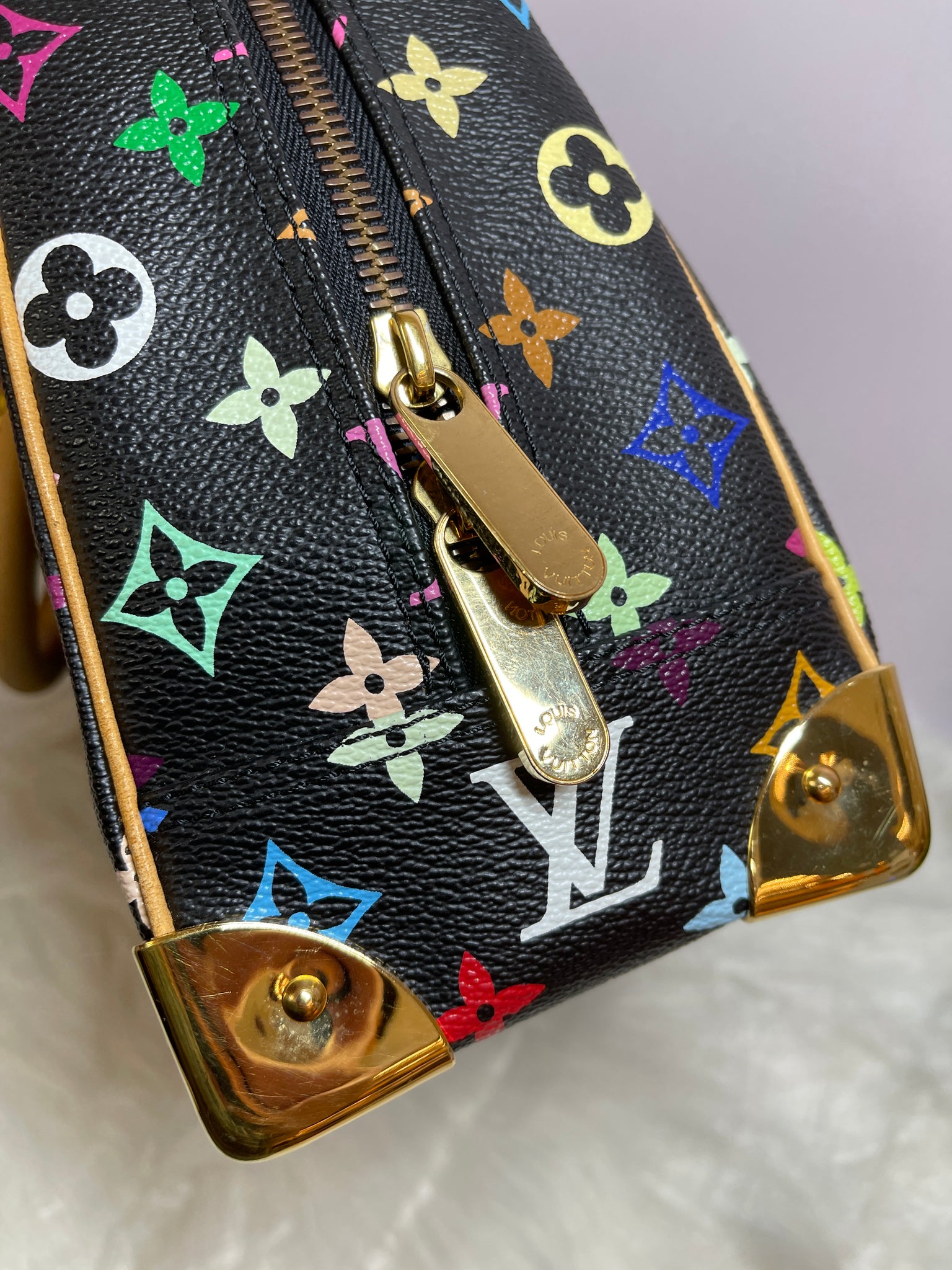 LOUIS VUITTON Black Monogram Multicolor Trouville – PearlaaClosetLLC