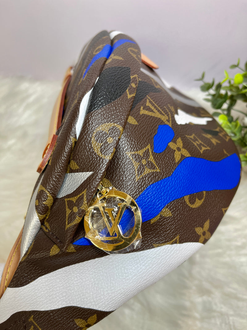 LOUIS VUITTON x League Of Legends Capsule Collection Blue Silver Monogram Bumbag (Limited Edition)