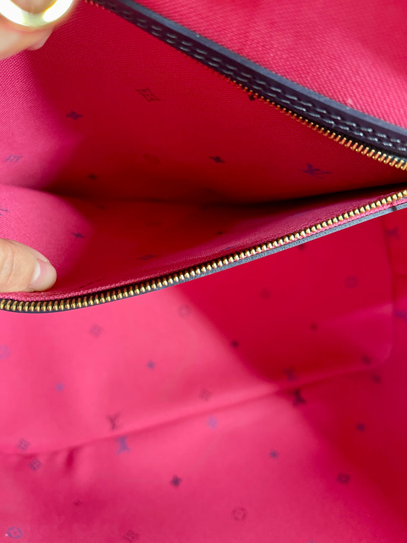 LOUIS VUITTON Neverfull MM Midnight Fuchsia