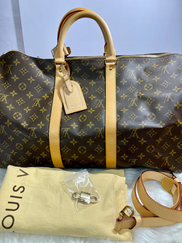 LOUIS VUITTON Keepall Bandouliere 50 Monogram