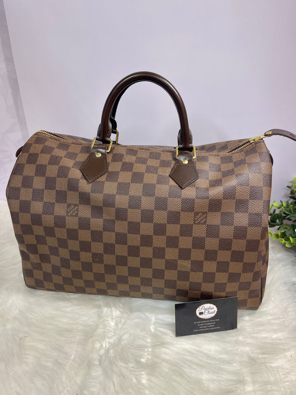 LOUIS VUITTON Damier Ebene Speedy 35