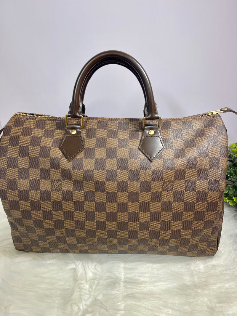 LOUIS VUITTON Damier Ebene Speedy 35