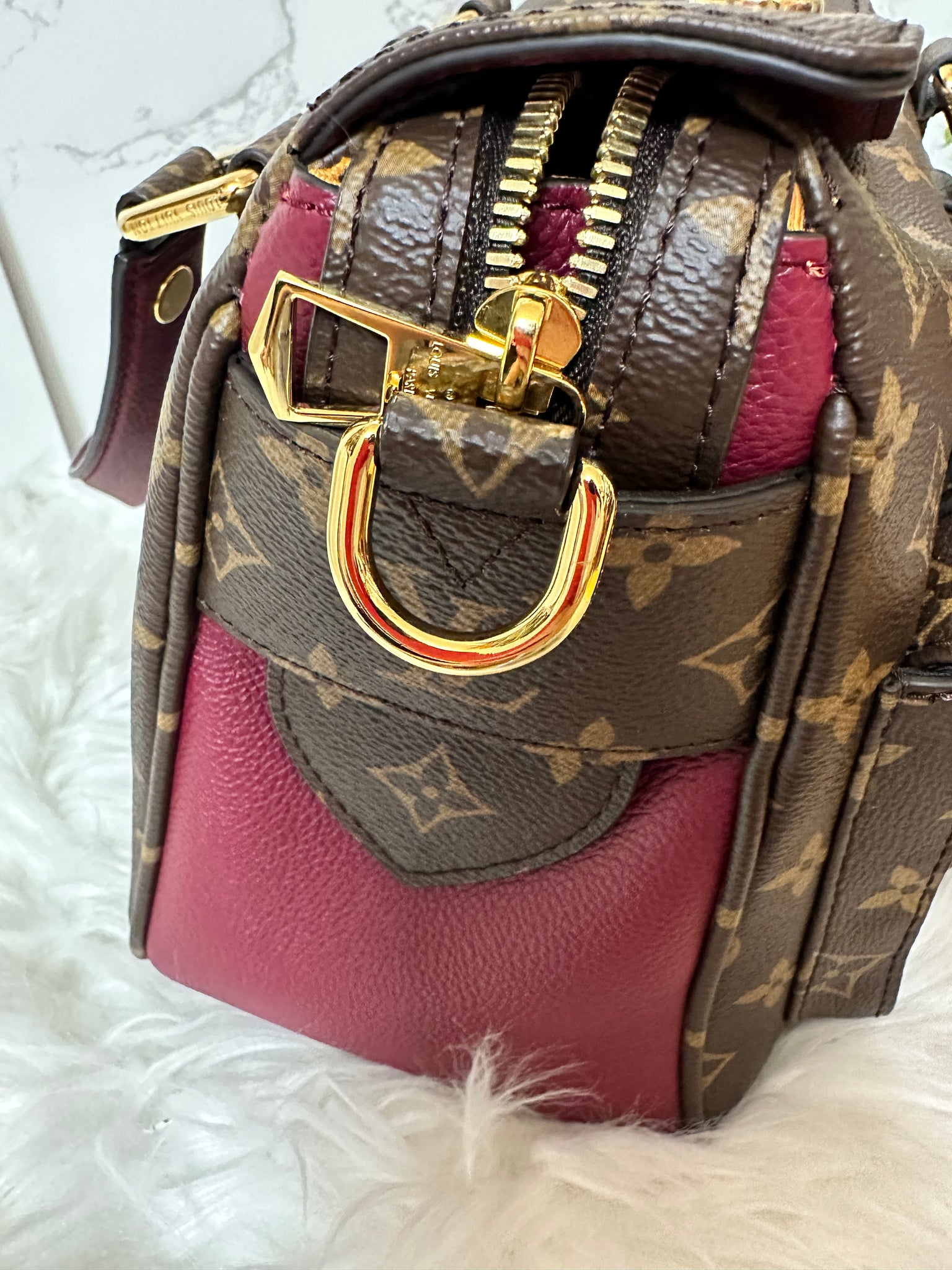 Louis Vuitton Manhattan Burgandy limited edition – PearlaaClosetLLC