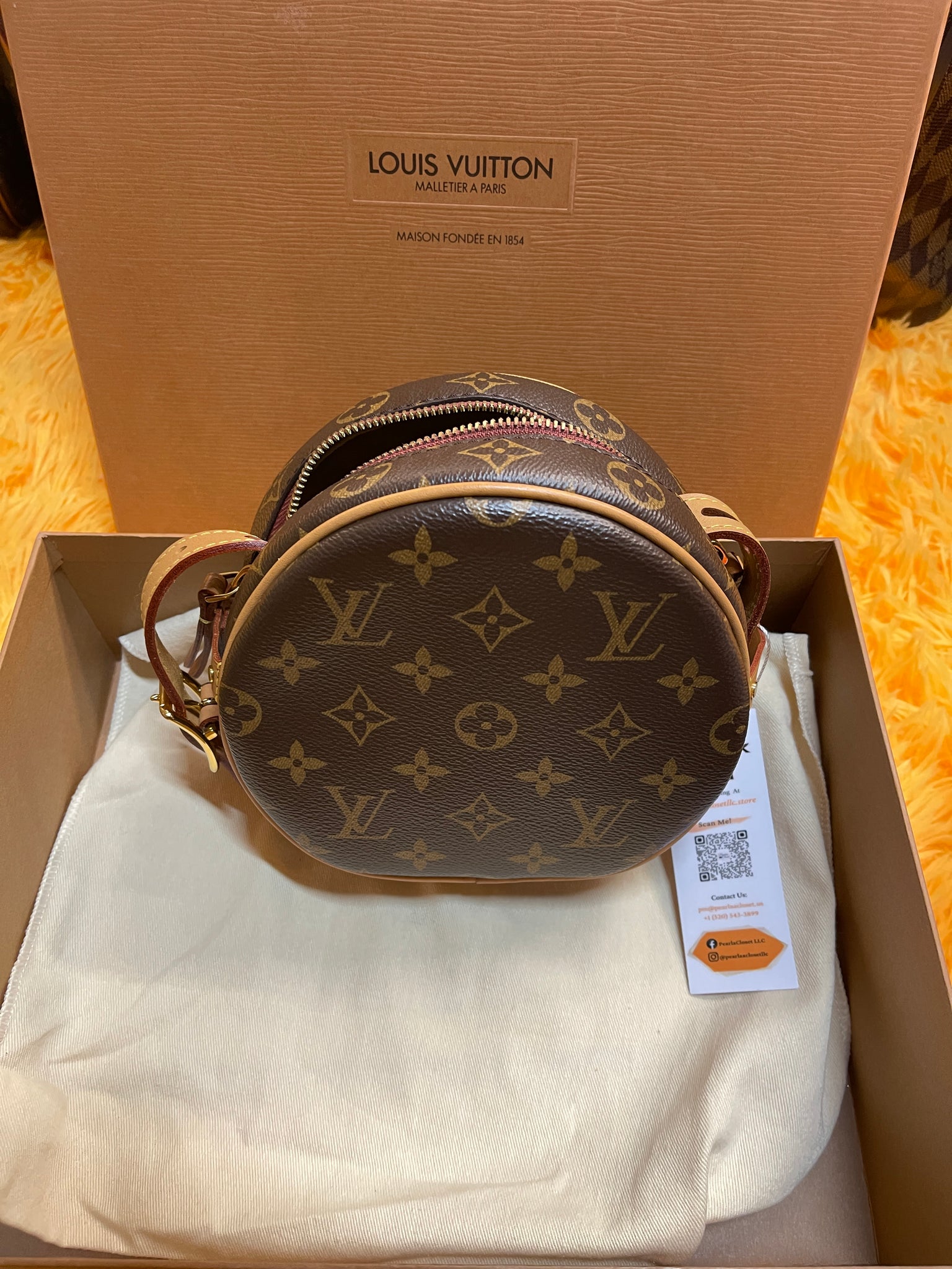 Louis Vuitton, Other, Louis Vuitton Malletiera Paris Maison Fondeeen 854  Tan Brown Dustbag Cover