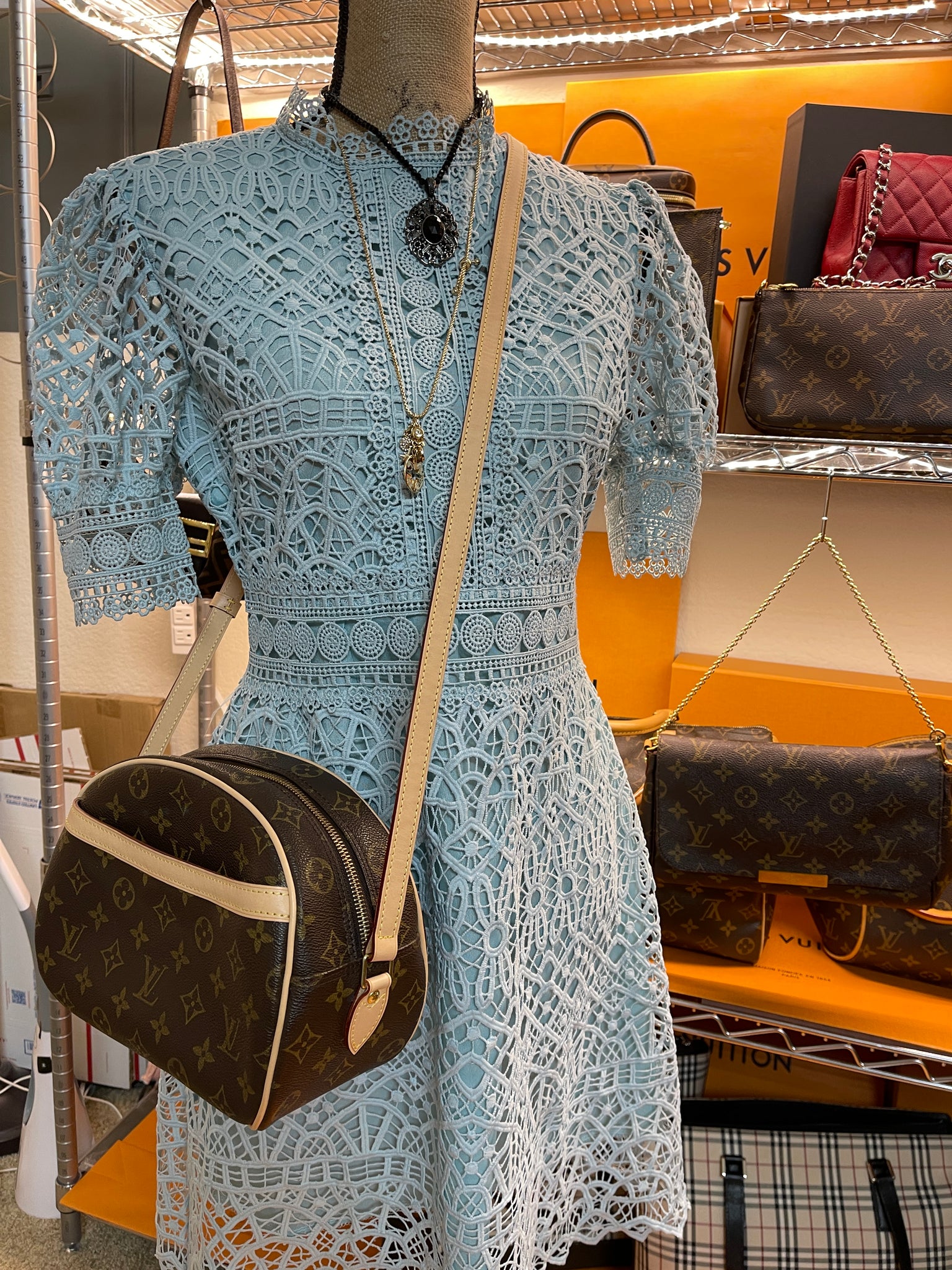 LV Blois Apple Bag Authentic Louis Vuitton sling bag, Luxury, Bags