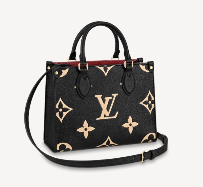 LOUIS VUITTON On-The-Go BiColor Monogram Empreinte Leather PM (Brand New)